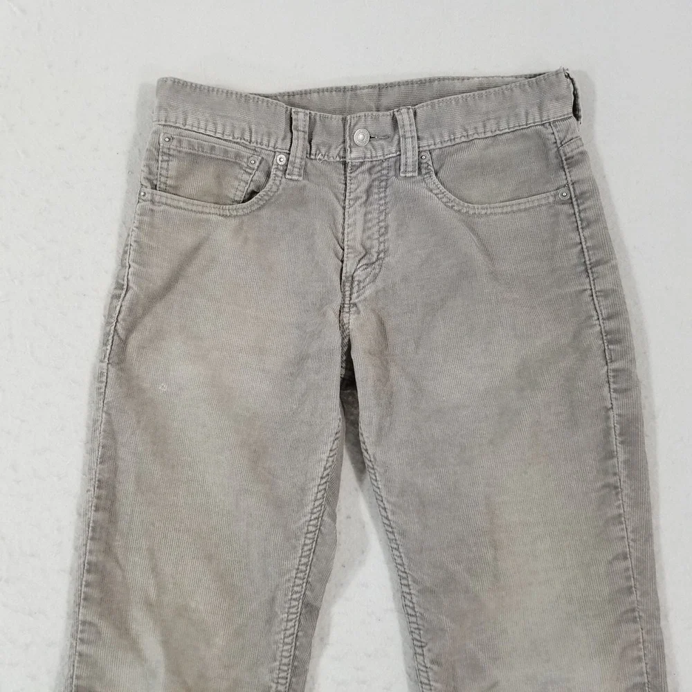 Levi's 511 jeans men's 31x32 skinny straight gray corduroy pants retro